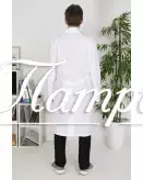 Халат медицинский мужской «Классика» белый ткань ТИСИ Модель 2